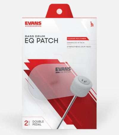 Evans EQ Double Pedal Patch Clear Plastic