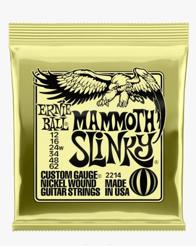 Ernie Ball Mammoth Slinky Nickel Wound Electric Guitar Strings (12-62 Gauge)