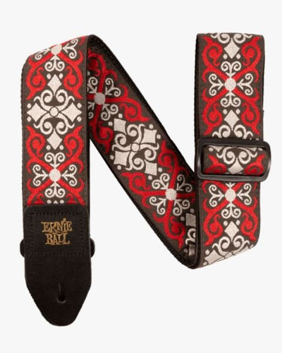 Ernie Ball Red Trellis Jacquard Guitar Strap