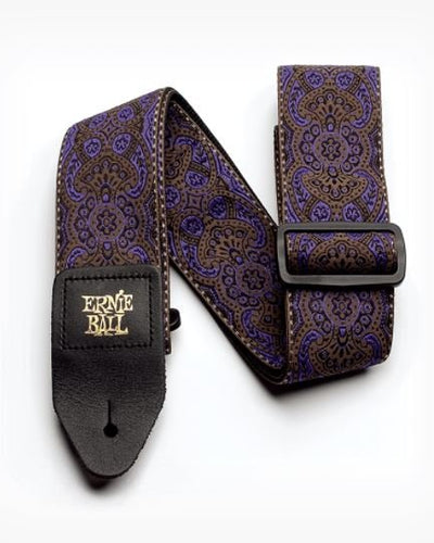 Ernie Ball Purple Paisley Jacquard Guitar Strap
