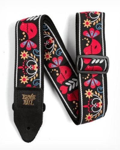 Ernie Ball Redbird Rising Jacquard Guitar Strap