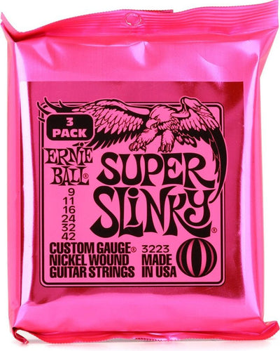Ernie Ball Super Slinky 3 Pack 9-42