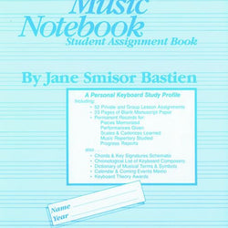 Music Notebook Student Assignment Book