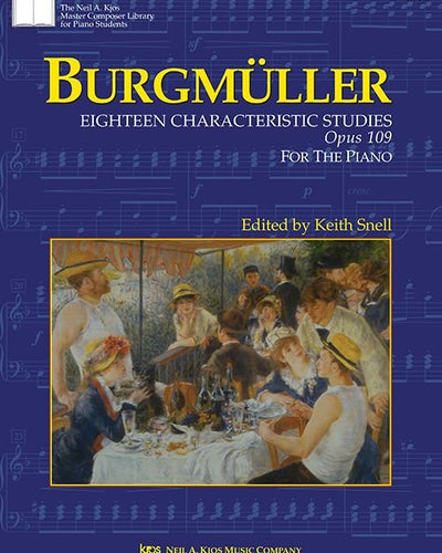 Burgmuller 18 Characteristic Studies Opus 109