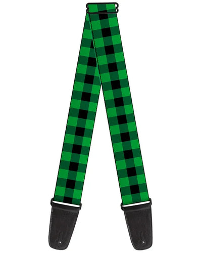 Buckle-Down Buffalo Plaid Black/Neon Green