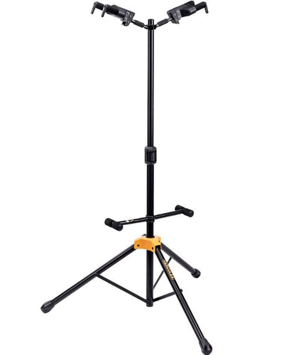 Hercules GS422BPLUS PLUS Series Universal Auto Grip Duo Guitar Stand With Foldable Backrest