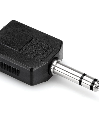 Hosa Dual 1/4" trs F to 1 TRS M 1/4"