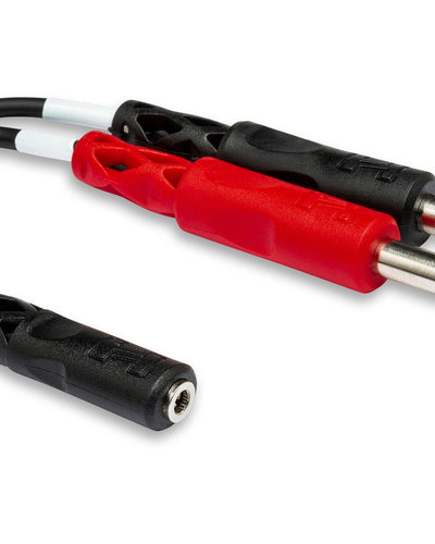 Hosa stereo break out Y Cable 3.5MM F - 2 1/4" M