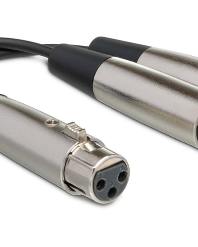 Hosa XLR Y 1F-2M Splitter Combiner (18 Inches)