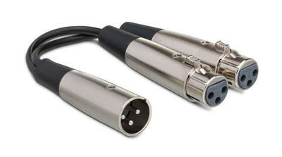 Hosa Y Cable XLR3M to Dual XLR3F
