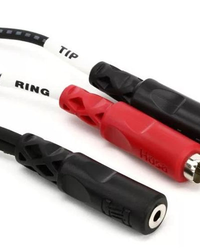 Hosa Stereo Breakout 3.5 mm TRSF to Dual RCA