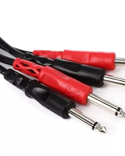 Hosa Stereo Interconnect Dual 1/4 In TS To Same 3 M
