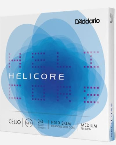 Helicore Cello 3/4 Scale D String Med Tension