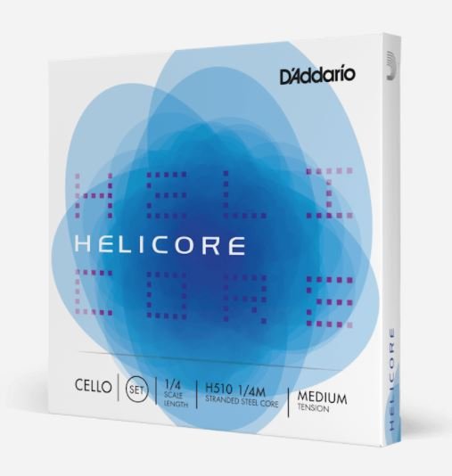 Helicore Cello 1/4 Scale Set Med Tension - Boothe Music