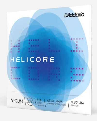 Helicore Violin 3/4 Scale D String Med Tension