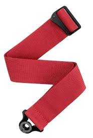 D'addario Auto-lock Strap PolyPro Red