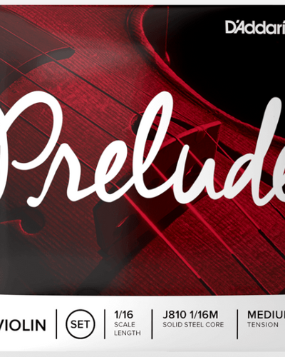 Prelude Violin 1/16 Scale Set Med Tension