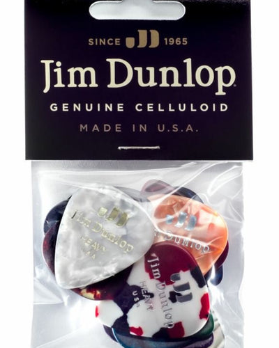 Jim Dunlop Genuine Celluloid Heavy 12 Pack