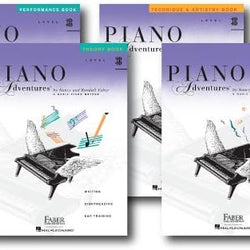 Faber Piano Adventures Level 3B Bundle Includes Lesson Theory Performance Technique