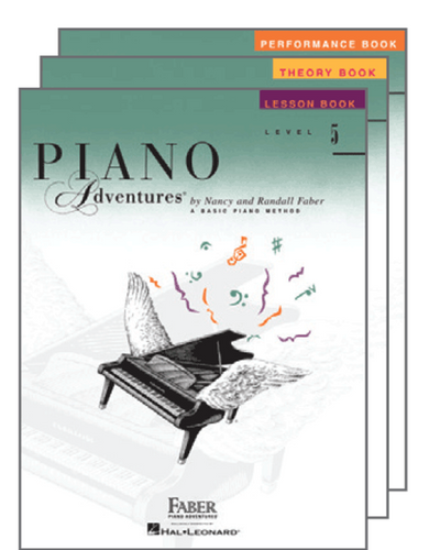 Faber Piano Adventures Level 5 Bundle Includes Lesson Theory Performance