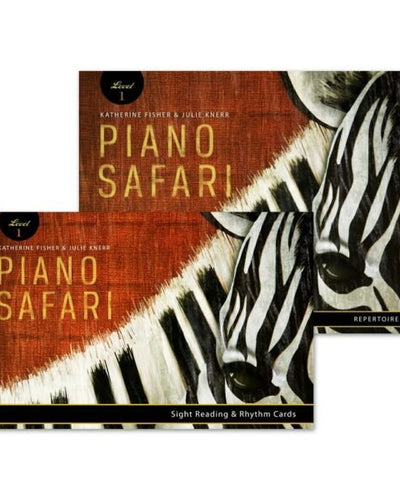 Piano Safari L1 Pack: Repertoire 1 and Sight Reading & Rhythm Cards 1