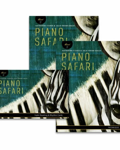 Piano Safari L2 Pack: Repertoire, Technique, and Sight Reading & Rhythm Cards