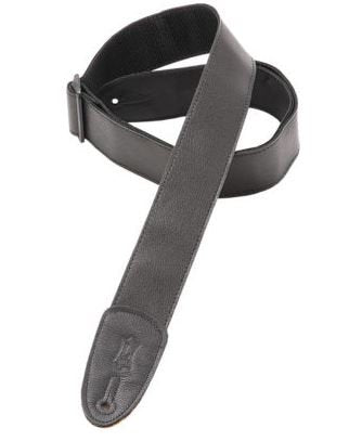 Levy's Black 2" w/ Slides Garment Leather Strap