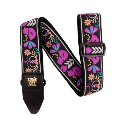 Ernie Ball Classic Jacquard Strap Purple Bird Lupin