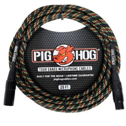 Pig Hog Rasta 20ft Mic Cable