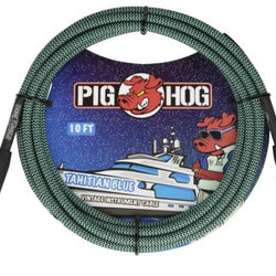 Pig Hog Tahitian Blue 10ft Instrument Cable