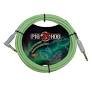 Pig Hog Glow In the Dark Cable 10ft Right Angle