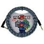 Pig Hog 10FT Right Angle Blue Graffiti Instrument Cable