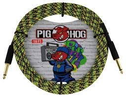 Pig Hog 10FT Straight Yellow Graffiti Instrument Cable