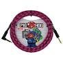 Pig Hog 10FT Right Angle Pink Graffiti Instrument Cable