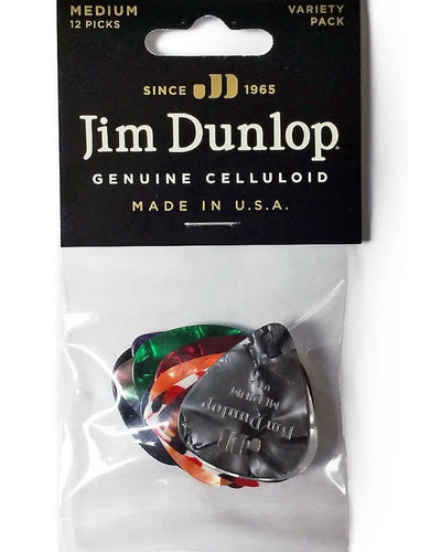 Dunlop Genuine Celluloid Med Pick Variety Pack