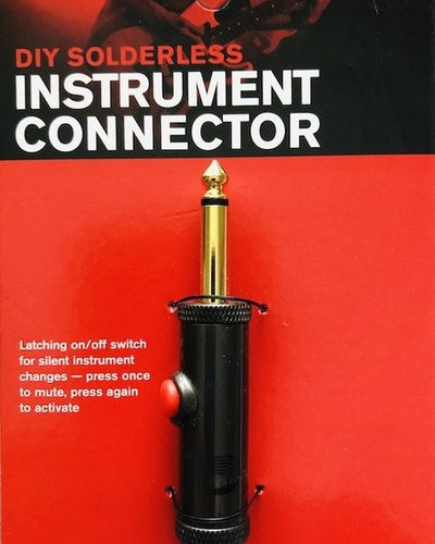 D'addario DIY Solderless 1/4" Plug Straight Latch Switch