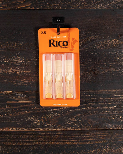 RICO Bass Clarinet Pack of 3 Size 2.5