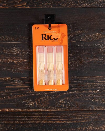 RICO Bass Clarinet Pack of 3 Size 2