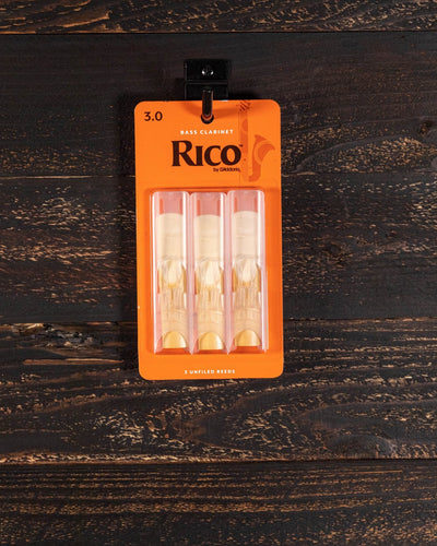 RICO Bass Clarinet Pack of 3 Size 3