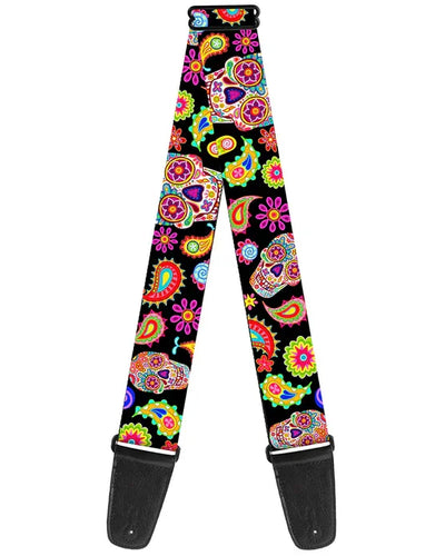 Buckle-Down Bobo Sugar Skull Paisley Black/Multi
