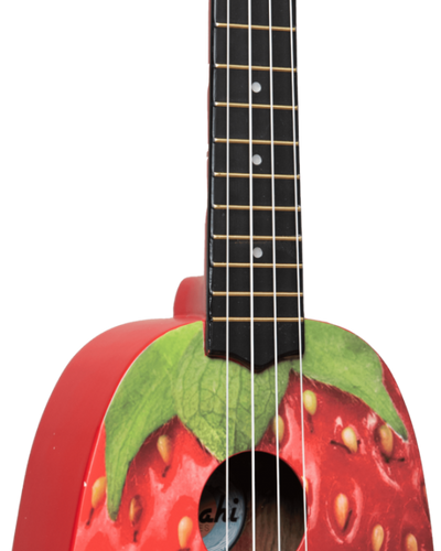 Amahi Strawberry Soprano Uke w/ Vinyl Gig Bag