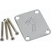 Fender Chrome Neck Plate "F" Logo