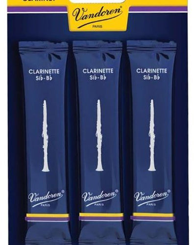Vandoren 3 Clarinet Traditional Reed 3 Pack