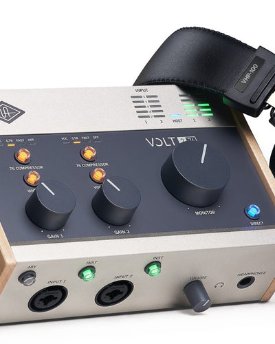 Universal Audio Volt 276 Studio Bundle Interface Headphones and Microphone