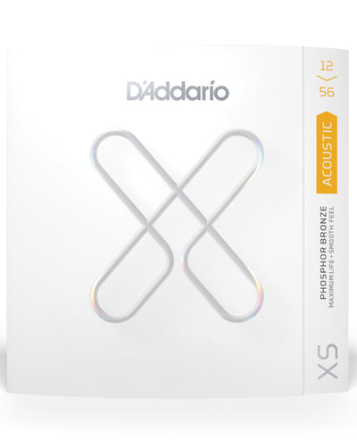 D'Addario 12-56 Light Top/Medium Bottom XS Phosphor Bronze Coated Acoustic Guit...