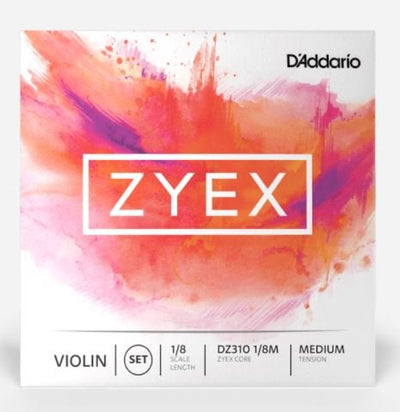 Zyex Violin 1/8 Scale Set Med Tension